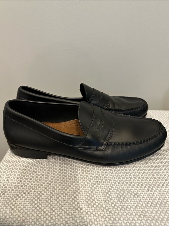 G.H. Bass Larson Weejuns Penny Loafer Matte Black Men’s 9 D #1894 Preppy EUC!